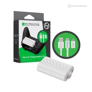 XB1/XSX: GAME-N-CHARGE BATTERY KIT - BLACK (NEW) XB1/XSX: GAME-N-CHARGE BATTERY KIT - BLACK (NEW)