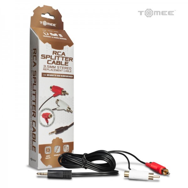 MISC: 3.5MM RCA STEREO SPLITTER CABLE - GENERIC (NEW)