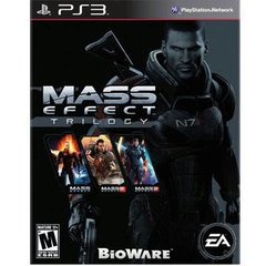 PS3: MASS EFFECT TRILOGY (3-DISCS) (NM) (COMPLETE)