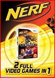 WII: NERF N-STRIKE DOUBLE BLAST BUNDLE (SOFTWARE ONLY) (BOX)
