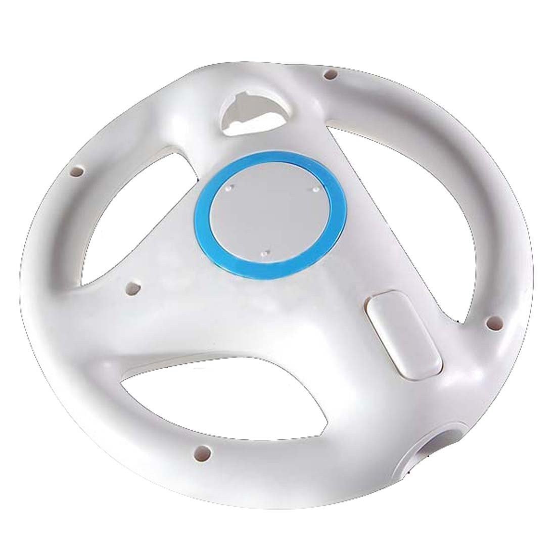 WII: STEERING WHEEL - NINTENDO - WHITE (USED)