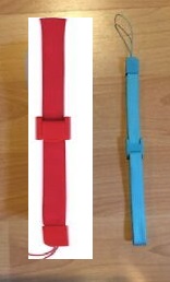 WII: CONTROLLER ACCESSORY - NINTENDO - WRIST STRAP - BLUE; RED; BLACK; WHITE OR CLEAR (USED) WII: CONTROLLER ACCESSORY - NINTENDO - WRIST STRAP - BLUE; RED; BLACK; WHITE OR CLEAR (USED)