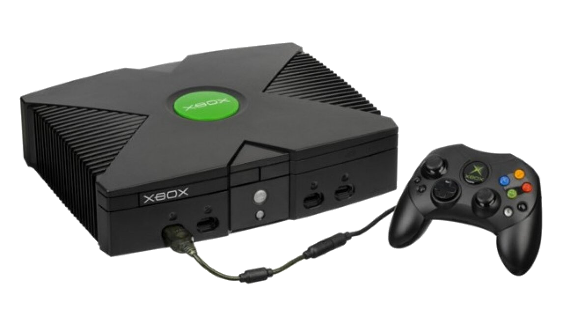XBX: CONSOLE - ORIGINAL - BLACK - INCL: 1 CTRL; HOOKUPS (USED)