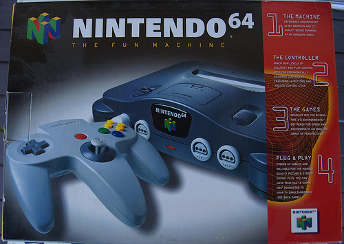 ...N64: CONSOLE - BLACK - 1 CTR; AV; AC ADAPTAR AND JMP. PACK (USED) ...N64: CONSOLE - BLACK - 1 CTR; AV; AC ADAPTAR AND JMP. PACK (USED)